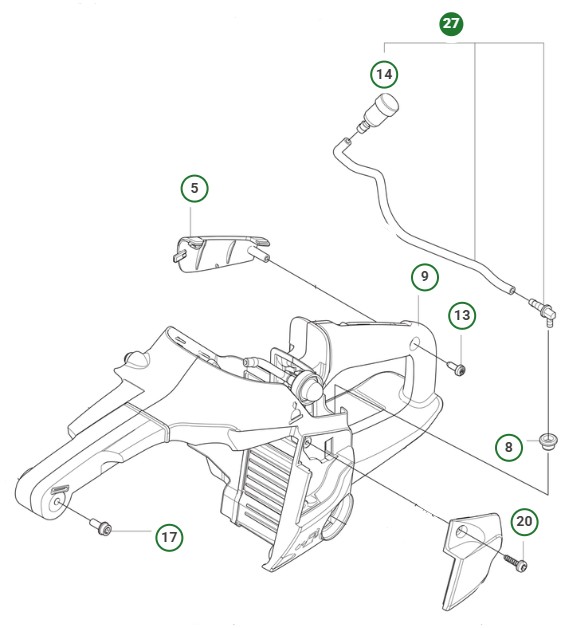 Breather Hose Assy 540Xp Mark in the group  at Motorsågsbutiken (5465440-01)
