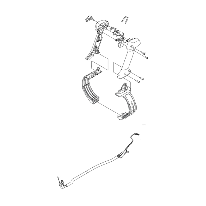 Throttle control assembly right ha in the group at Motorsågsbutiken (5468743-01)