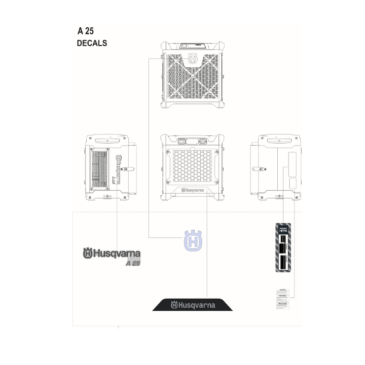 Decal kit a 25 EU/ROW in the group at Motorsågsbutiken (5478508-01)
