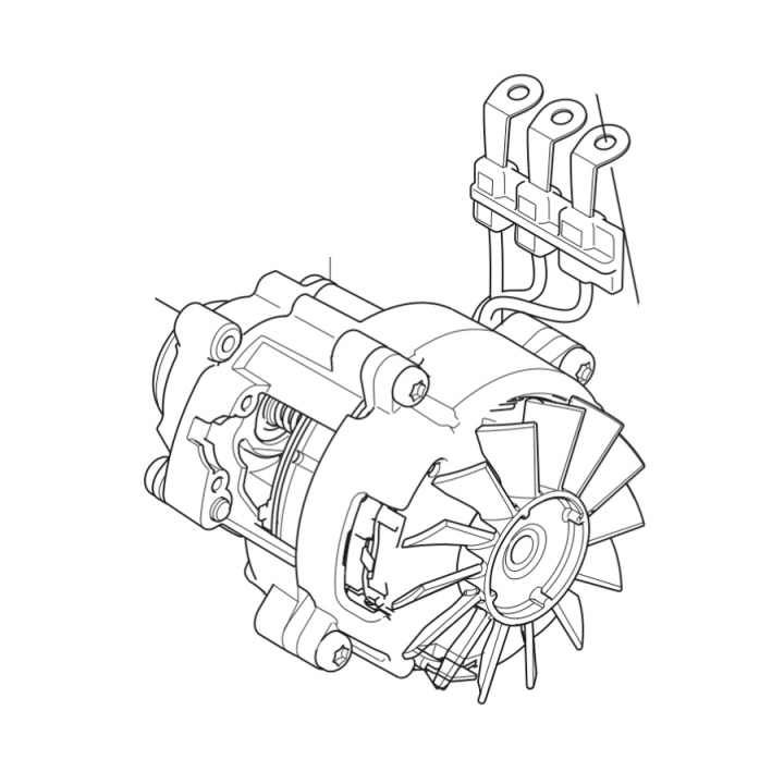 Motor complete electric motor assembly in the group at Motorsågsbutiken (5485468-01)