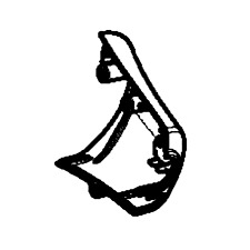 Nose Bullhorn Right Orange 5748107-05 in the group at Motorsågsbutiken (5748107-05)