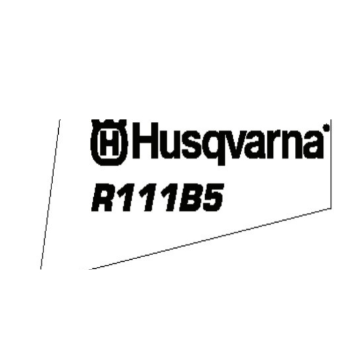 Decal Husqvarna R111B5 in the group  at Motorsågsbutiken (5752531-02)