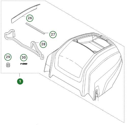 Engine Cover 5757500-01 in the group  at Motorsågsbutiken (5757500-01)
