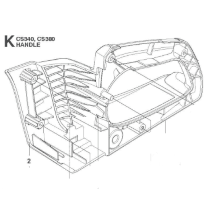 Rear Handle 5760255-01 in the group  at Motorsågsbutiken (5760255-01)