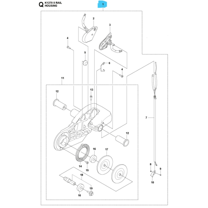 Bearing Housing Assy in the group  at Motorsågsbutiken (5766657-11)
