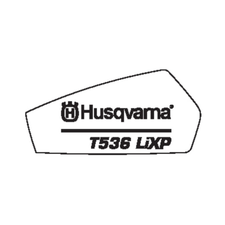 Decal 5782290-01 in the group Spare parts Husqvarna T536Li XP at Motorsågsbutiken (5782290-01)