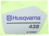 Decal 5793135-01 in the group Husqvarna Chainsaw 4-series / Spare parts Husqvarna 439 chainsaw at Motorsågsbutiken (5793135-01)