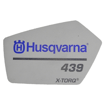 Decal 5793135-01 in the group Husqvarna Chainsaw 4-series / Spare parts Husqvarna 439 chainsaw at Motorsågsbutiken (5793135-01)