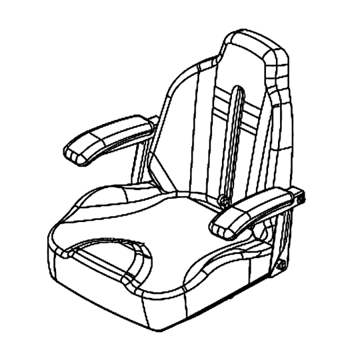 Seat assembly spare/upgrade Z400X in the group at Motorsågsbutiken (5798661-07)