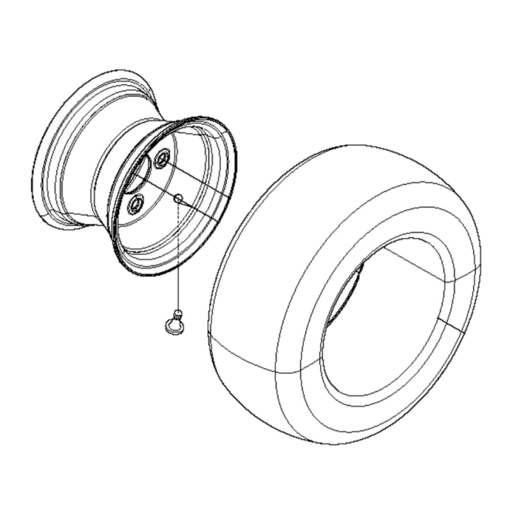 Wheel Kpl 5806303-01 in the group at Motorsågsbutiken (5806303-01)