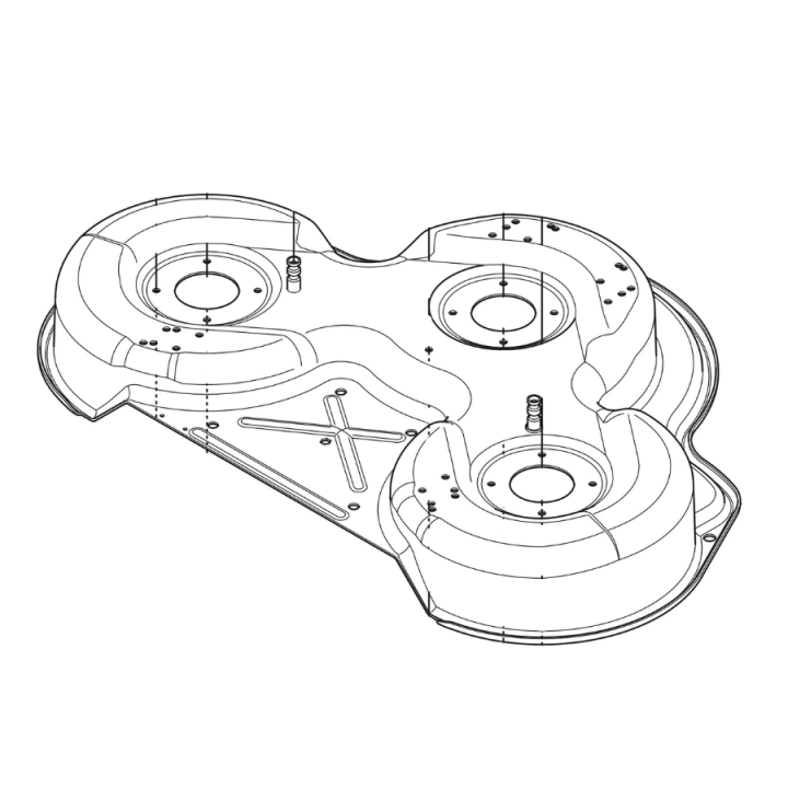 Deck Shell Assy Combi 94 Blac 5811176-12 in the group at Motorsågsbutiken (5811176-12)