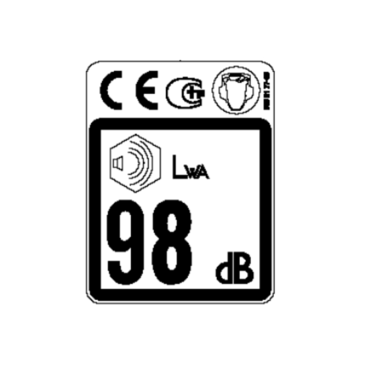 Label Combi Eu/Aus 102 Db in the group at Motorsågsbutiken (5817840-08)