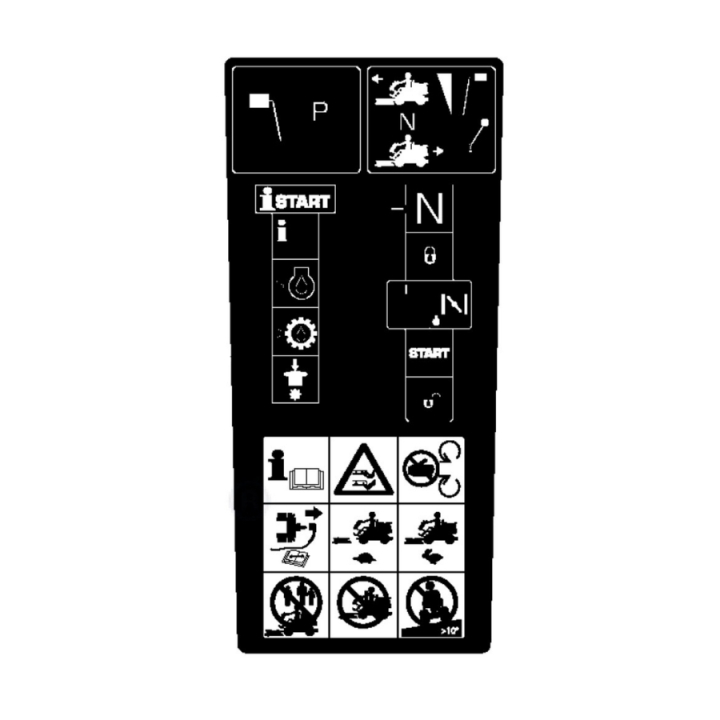 Warning/Start Decal P524 5825700-06 in the group  at Motorsågsbutiken (5825700-06)