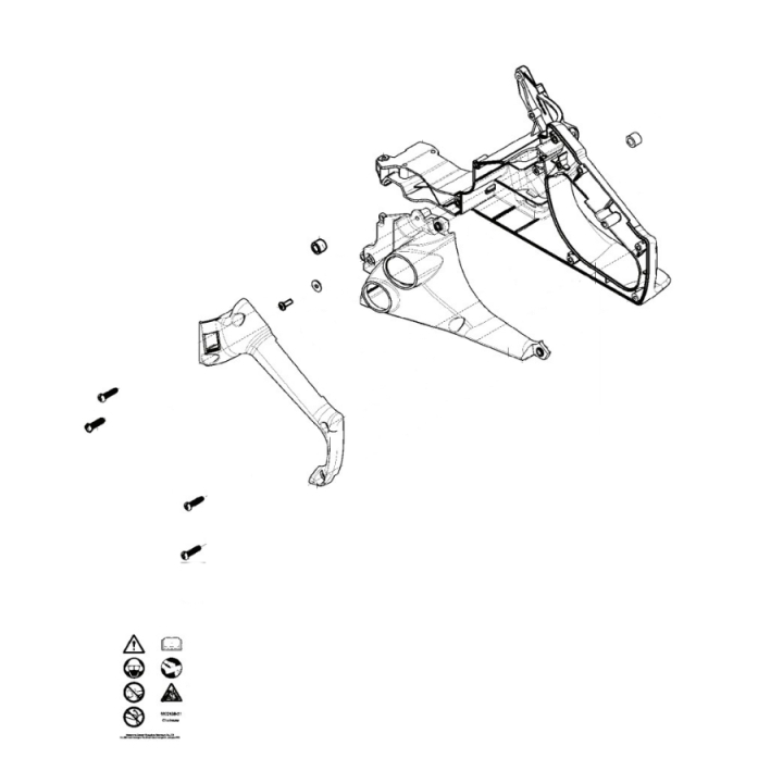 Rear Handle Assy 5826311-01 in the group Husqvarna Chainsaw 1-series / Spare parts Husqvarna 120/E chainsaw at Motorsågsbutiken (5826311-01)