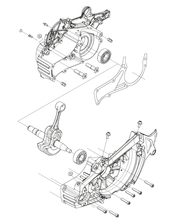 Crankshaft Short Block H565 5827520-02 in the group Husqvarna Chainsaw 5-series / Spare parts Husqvarna 565 chainsaw at Motorsågsbutiken (5827520-02)