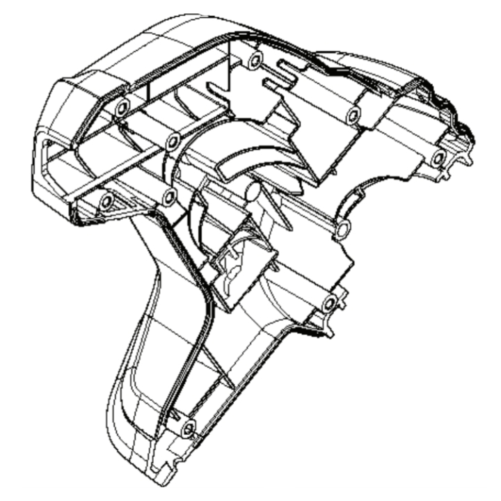 Engine cover Left in the group Spare parts Husqvarna 136LiL at Motorsågsbutiken (5853282-01)