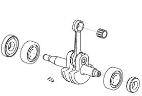 Crankshaft Kpl 5864916-01 in the group  at Motorsågsbutiken (5864916-01)