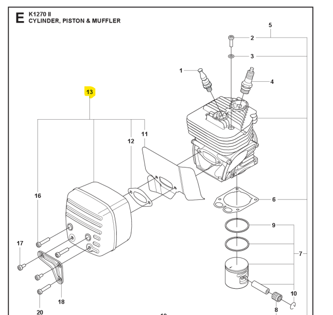 Muffler Kit in the group  at Motorsågsbutiken (5881378-04)