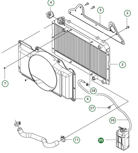 Expansion tank 0.94L in the group  at Motorsågsbutiken (5893156-01)