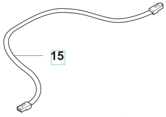 Cable Assembly Modular Jack 6/6 R 5893508-06 in the group Automower 415X - 2022 at Motorsågsbutiken (5893508-06)