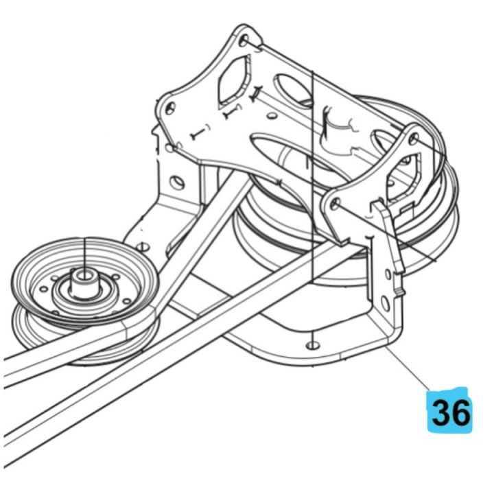 Pulley Huqvarna Grey in the group  at Motorsågsbutiken (5895079-01)