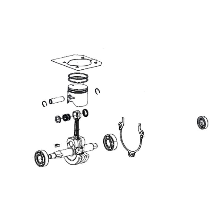 Crankshaft Set Rotating Unit 5907213-01 in the group at Motorsågsbutiken (5907213-01)