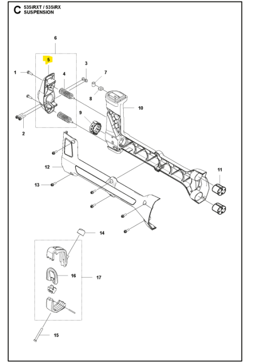 Holder Anti-vibration in the group  at Motorsågsbutiken (5913735-01)