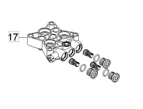 Cylinder Block With M8X10 Hex 5926176-17 in the group  at Motorsågsbutiken (5926176-17)