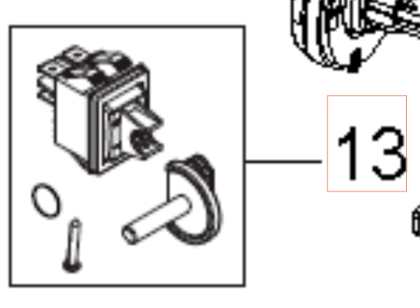 Close On/Off Switch K2-12-211 5926176-65 in the group  at Motorsågsbutiken (5926176-65)