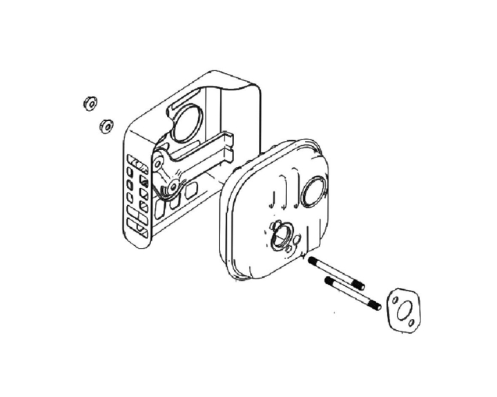 Muffler Set Rv175 Muffler Set 5930589-01 in the group at Motorsågsbutiken (5930589-01)
