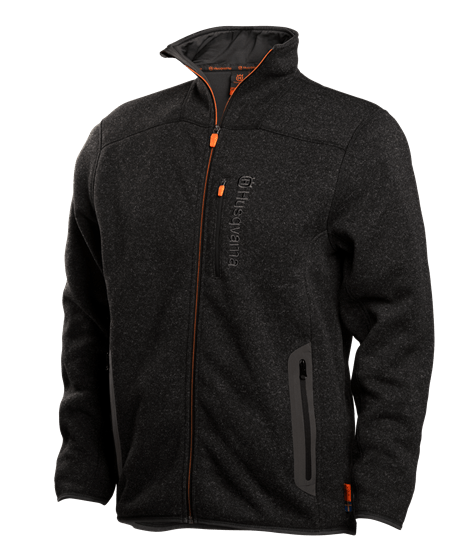 Husqvarna Xplorer Fleece jacket men granite grey in the group Clothes & Protective Equipment / Xplorer Casual clothes at Motorsågsbutiken (5932523-46)
