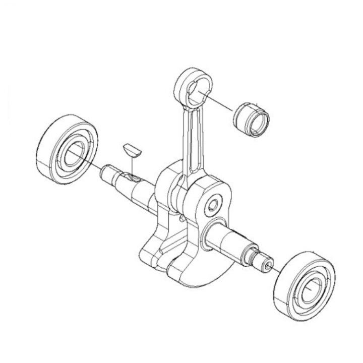 Crankshaft Complete 5933053-01 in the group  at Motorsågsbutiken (5933053-01)
