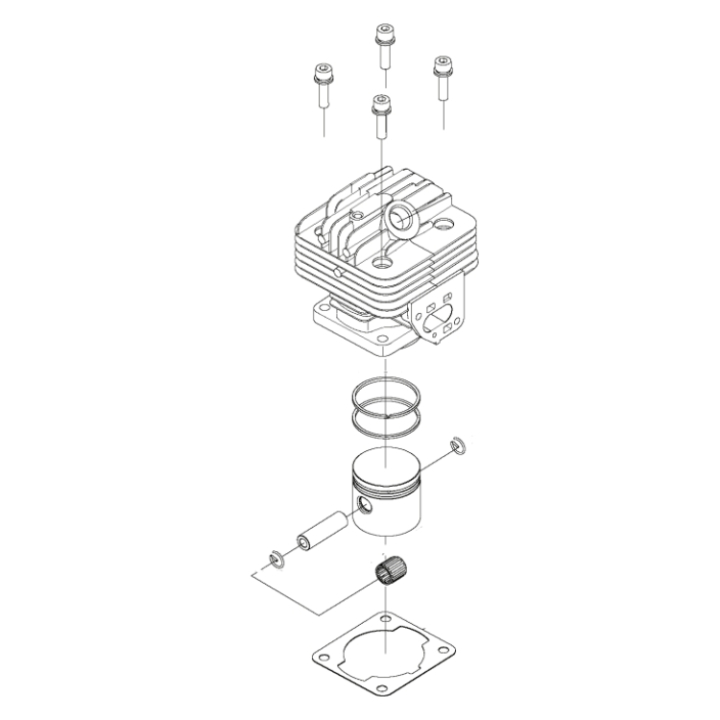 Cylinder Assy 33R/31R 5936363-01 in the group at Motorsågsbutiken (5936363-01)