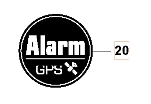 Alarm, Gps Sticker in the group Automower 405X - 2025 at Motorsågsbutiken (5940548-01)