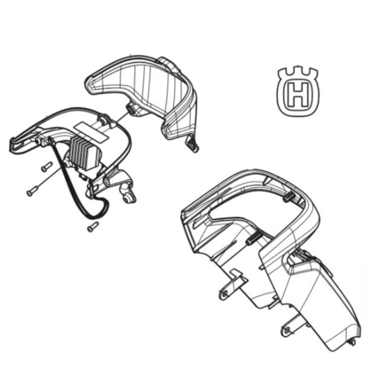Steering cover Front part M, Straw in the group  at Motorsågsbutiken (5947064-01)