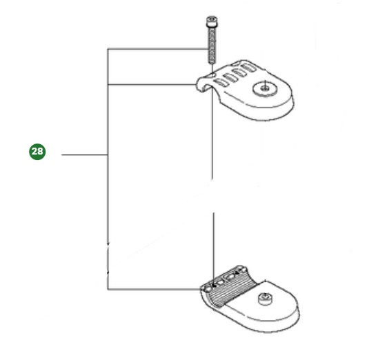 Handlebar Holder Spare Parts Kit 5953036-01 in the group at Motorsågsbutiken (5953036-01)