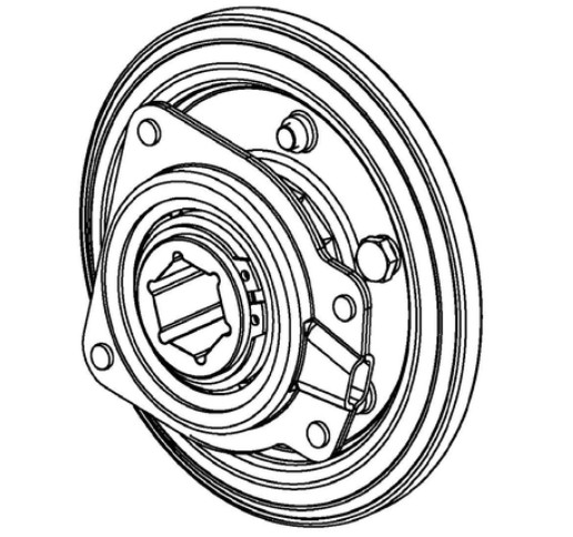 Rubber drive wheel in the group at Motorsågsbutiken (5959262-01)