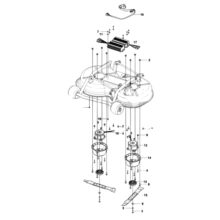 Cutting Deck System Complete in the group at Motorsågsbutiken (5959316-01)