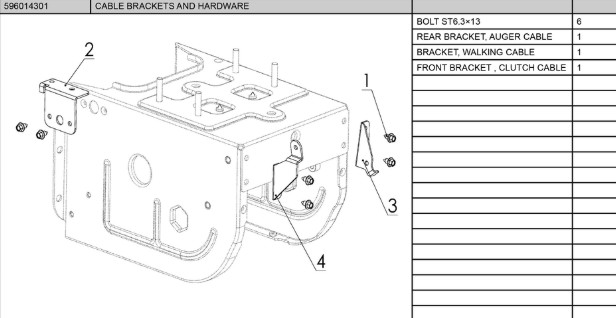 Cable brackets and hardware in the group at Motorsågsbutiken (5960143-01)