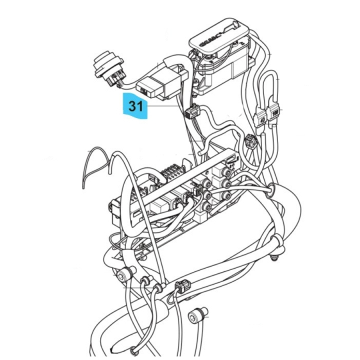 Wiring Assy Power Supply W122 in the group  at Motorsågsbutiken (5960280-03)