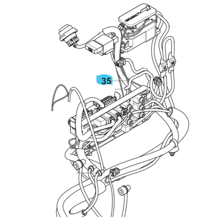 Wiring Assy Power Supply W122 in the group  at Motorsågsbutiken (5960280-07)