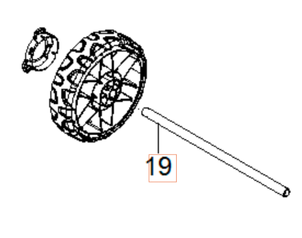 Wheel Axle 5962890-01 in the group  at Motorsågsbutiken (5962890-01)