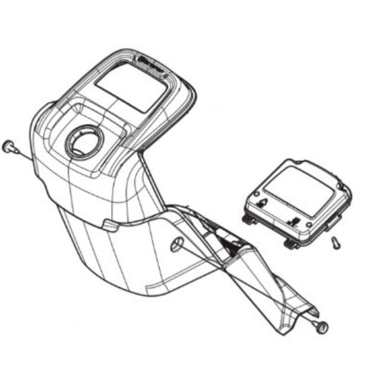 Steering cover Rear part in the group  at Motorsågsbutiken (5965672-01)