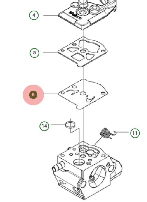  in the group Husqvarna Chainsaw 4-series / Spare parts Husqvarna 439 chainsaw at Motorsågsbutiken (5969681-01)