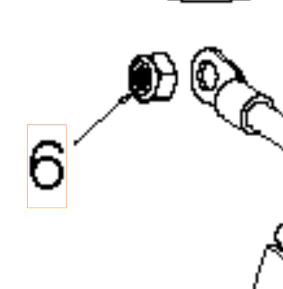 Nut Lock Nut M6 Nyloc Insert H in the group  at Motorsågsbutiken (5974341-01)