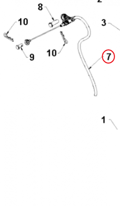 Cable Assy Deflector Select Bo in the group at Motorsågsbutiken (5984505-01)