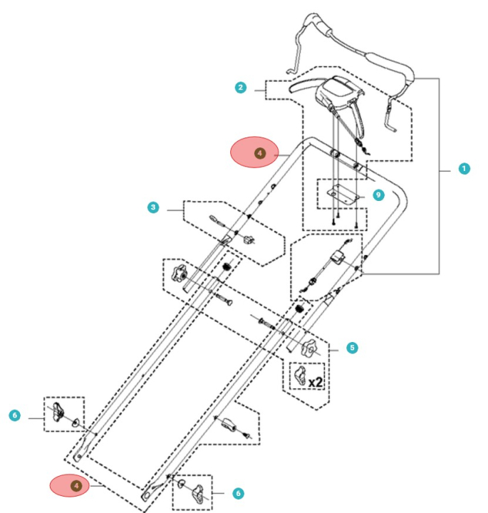 Handle Kit (Autowalk) 5984533-01 in the group  at Motorsågsbutiken (5984533-01)