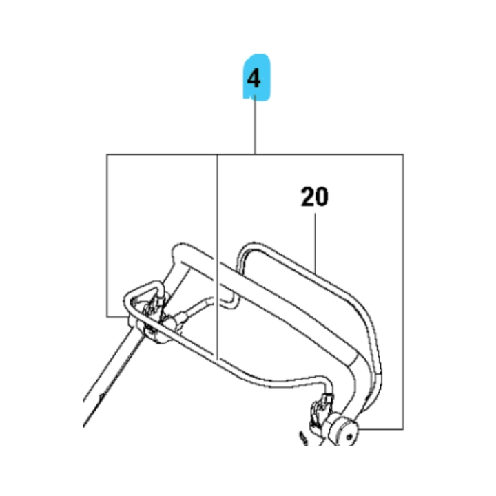 Bail Arm Assy Operator Presenc 5985112-01 in the group  at Motorsågsbutiken (5985112-01)
