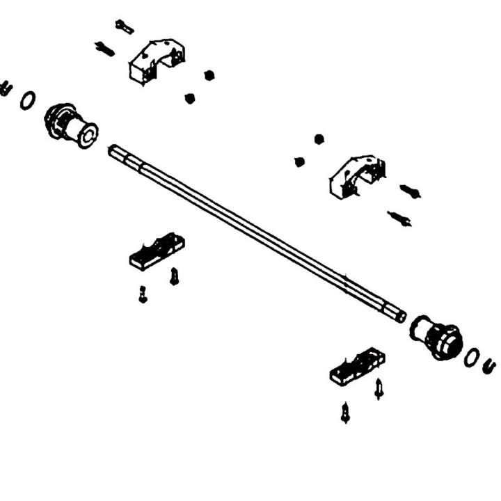 Axle Rear Axle Set 5985133-01 in the group  at Motorsågsbutiken (5985133-01)