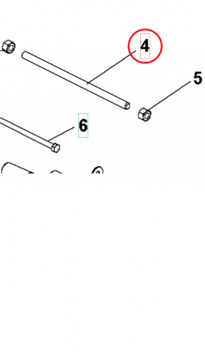 Axle Steering Clamp Shaft 5986758-01 in the group  at Motorsågsbutiken (5986758-01)